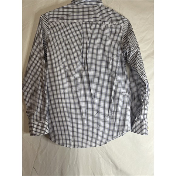 Lauren Ralph Lauren Boys Button Down Shirt Blue White Check Youth size 14 - Picture 8 of 12
